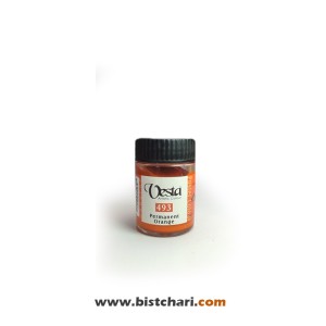 گواش رنگ Permanent orange کد 493 حجم 30 ml برند وستا Vesta