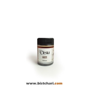 گواش رنگ Silver کد 617 حجم 30 ml برند وستا Vesta