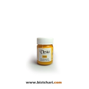 گواش رنگ Permanent yellow deep کد 508 حجم 30 ml برند وستا Vesta