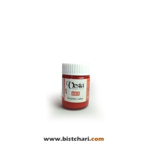 گواش رنگ Scarlet lake کد 603 حجم 30 ml برند وستا Vesta