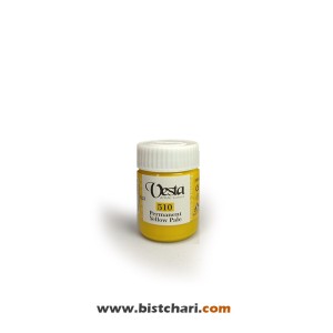 گواش رنگ Permanent yellow pale کد 510 حجم 30 ml برند وستا Vesta