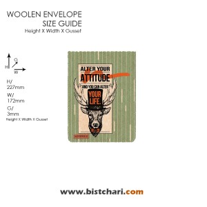 پاکت نامه نمدی (Woolen envelope) سایز 05 برند مریکس Merrix