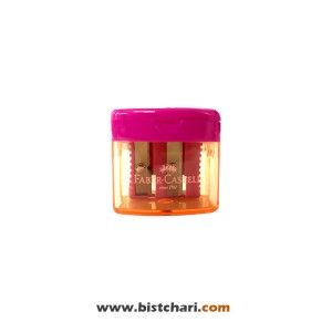 تراش دو سوراخ مخزن دار مدل مینی باکس Mini box duo برند فابر کاستل Faber-Castell