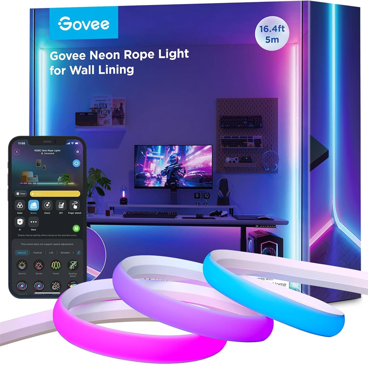 خرید ریسه هوشمند 3.8 متری  Govee x Netflix Smart TV Backlight 3S سایز 55-65 اینچ