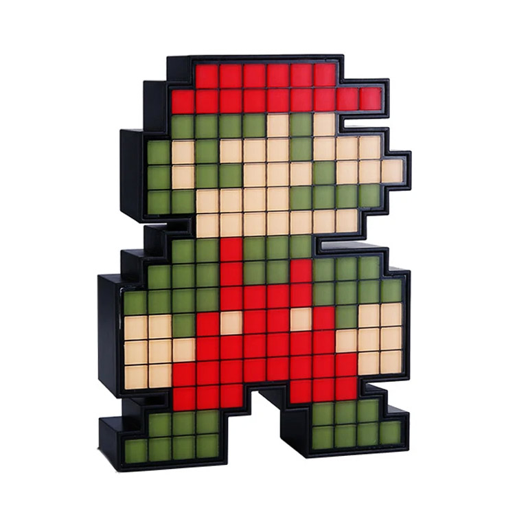 خرید لامپ پیکسلی رترو طرح بازی Super Mario Bros