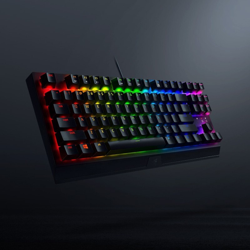 کیبورد گیمینگ  (کارکرده)  Razer BlackWidow V3 Tenkeyless green  Switch