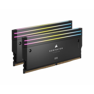 خرید رم دسکتاپ DDR5 دوکاناله 6600 مگاهرتز CL32 کورسیر مدل Dominator Titanium RGB ظرفیت 64 گیگابایت