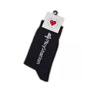 خرید جوراب گیمینگ طرح پلی استیشن (Playstation) رنگ مشکی