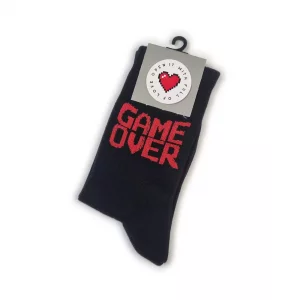 خرید جوراب گیمینگ طرح گیم اور (GAME OVER)