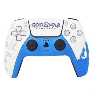 خرید کنترلر PS5 اورجینال با طراحی کاستوم دستی – طرح God of War
