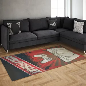 خرید فرش گیمینگ طرح  قرمز مشکی Playstation 1  Rug