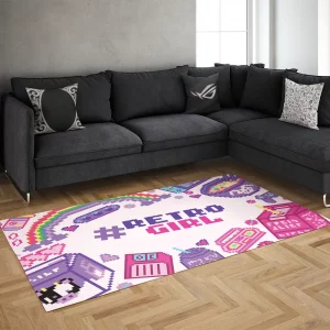 خرید فرش گیمینگ طرح  Retro girl rug