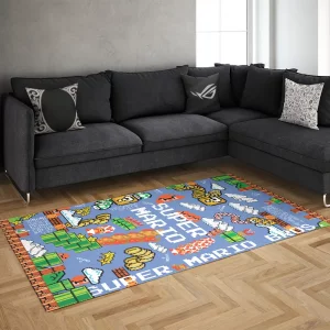 خرید فرش گیمینگ طرح  Super Mario 494 rug