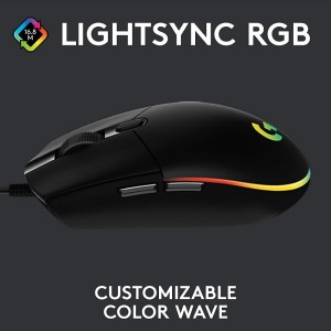 خرید موس گیمینگ Logitech نسخه G102 Lightsync رنگ مشکی
