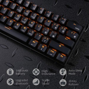 خرید کیبورد بی سیم مکانیکال Royal Kludge RK61