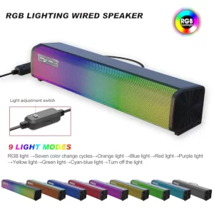 خرید اسپیکر Q9 DESKTOP SPEAKER RGB