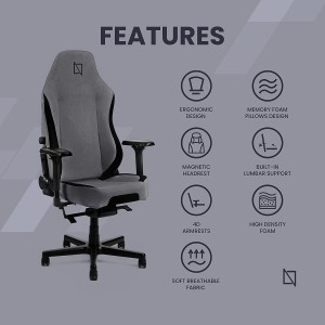 صندلی گیمینگ APEX Chair Premium Ergonomic Soft Fabric Gaming مدل VX2776