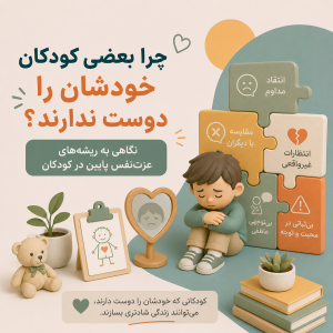 چرا بعضی کودکان خودشان را دوست ندارند؟ نگاهی به ریشه‌های عزت‌نفس پایین در کودکان