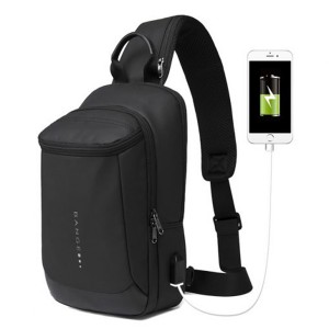 کوله تک بند ضد آب یو اس بی دار بنج Bange BG-1910 crossbody bag