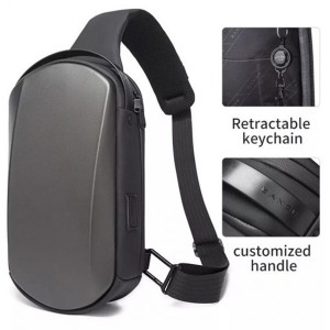 کوله تک بند ضد آب یو اس بی دار بنج اصل BANGE BG-7256 Men Chest Bag Waterproof