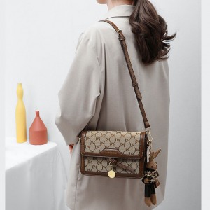 کیفیت کیف شانه ای زنانه women's shoulder bag 2023 new fashion crossbody bag small square 5813