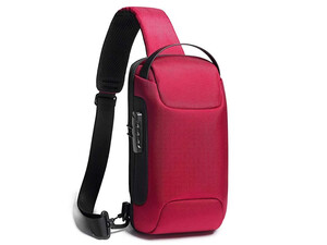 کوله کراس بادی تک بند ضد سرقت دارای پورت USB بنج اصل   BANGE BG-22085 Sling Chest Bag USB External Charging Port