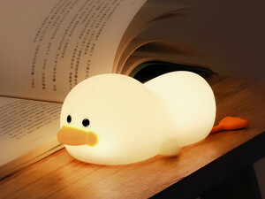 چراغ شب سیلیکونی شارژی طرح اردک Duck LED Night Lamp Silicone USB Rechargeable Sleeping light