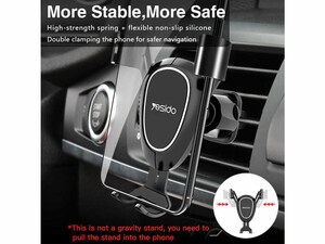 پایه نگه دارنده موبایل یسیدو Yesido C73 Metal Car Phone Holder