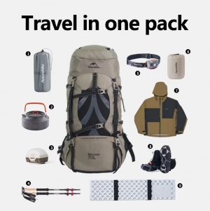 کوله پشتی Naturehike NH70B070-B 70L  نیچرهایک