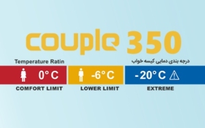 کیسه خواب الیاف دنا 350 کاپل SAKHRE صخره