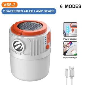کمپینگ لایت شارژی خورشیدی HS-V65-2