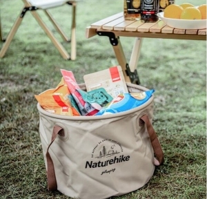 سینک ظرفشویی سفری  مدل  Naturehike FOLDABLE ROUND 20L NH20SJ040 نیچرهایک