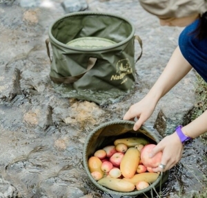 سینک ظرفشویی سفری  مدل  Naturehike FOLDABLE ROUND 20L NH20SJ040 نیچرهایک