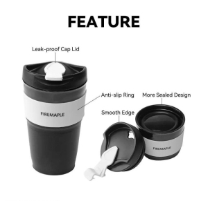 لیوان تاشو سیلیکونی درب دار Fire maple Silicon collapsible cup فایرمپل
