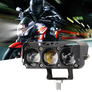 پروژکتور سه لنز فن دار Motorcyle Spotlight RED