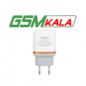 شارژر دیواری 12W دو پورت DENMEN مدل DC19