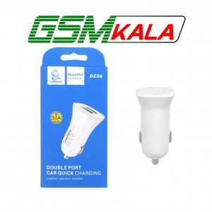شارژر فندکی 15W فست دو پورت DENMEN مدل DZ06