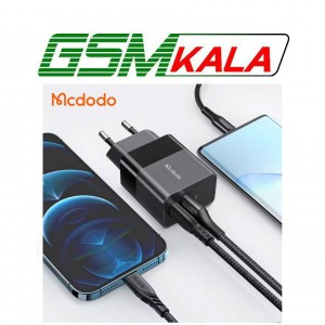 کلگی (شارژر دیواری) فست شارژ Mcdodo CH-195 2Port 3A QC3.0 PD 20W
