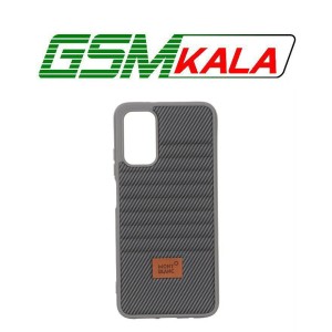 قاب Mont Blanc پافری طرح هاشور Xiaomi Poco M3 / Redmi 9T 4G - خاکستری