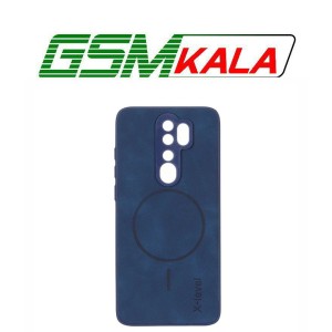 قاب Xlevel جیر طرح مگ سیف محافظ لنزدار Xiaomi Redmi Note 8 Pro - سرمه ای