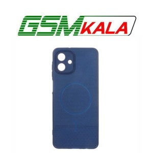قاب شطرنجی طرح مگ سیف محافظ لنزدار Samsung Galaxy A07 - سرمه ای
