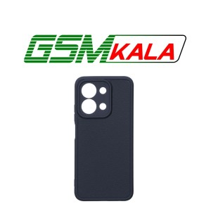قاب Texture طرح چرم محافظ لنزدار Xiaomi Redmi 15C / Poco C85 - سرمه ای