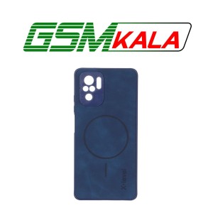 قاب Xlevel جیر طرح مگ سیف محافظ لنزدار Xiaomi Redmi Note 10 4G / Redmi Note 10S / Poco M5S - سرمه ای