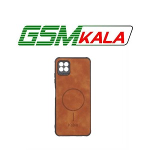 قاب جیر Kajsa طرح مگ سیف MNC مدل Samsung Galaxy A22 5G - قهوه ای روشن