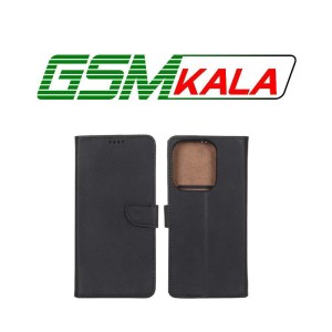 کیف چرمی موبایل مگنتی Xiaomi Redmi 15C / Poco C85 - مشکی