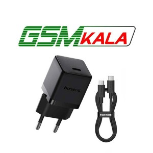 شارژر دیواری 20 وات باسئوس P10111602213 QC3.0 PD 3A + کابل تبدیل تایپ سی