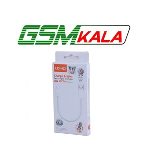 کابل کوتاه تایپ سی فست شارژ 25 وات الدینیو LS901 طول 20 سانتی متر