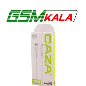 کابل شارژ تایپ سی فست شارژ Caza X01 120W 0.8m