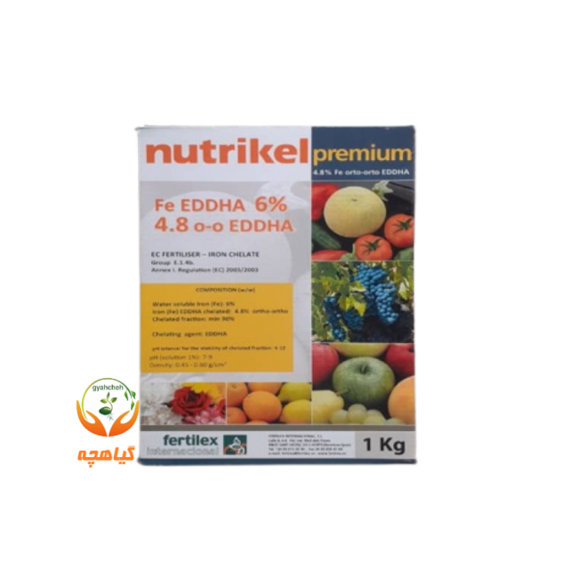 کود کلات آهن 6 درصد نوتریکل پرمیوم |  NUTRIKEL PRٍEMIUM