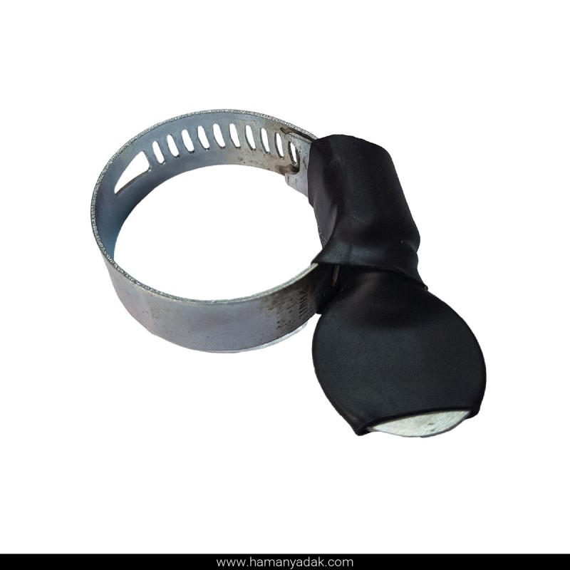 بست دستگیره دار شیلنگ سایز 25 × 18 مشکی